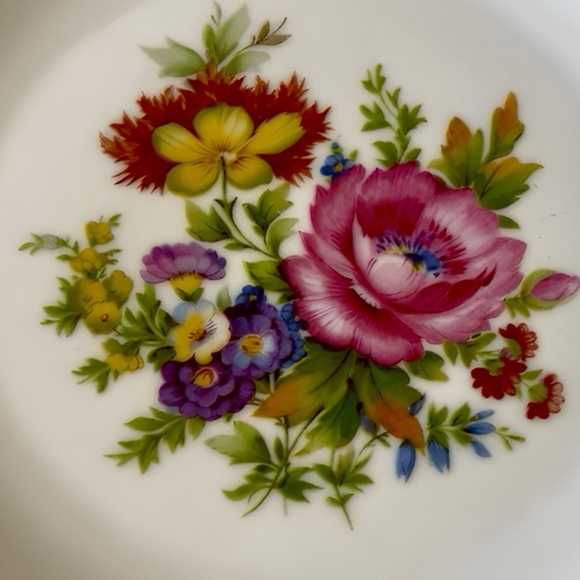 Vintage J.K.W. Floral Cake Stand - Picture 4 of 8